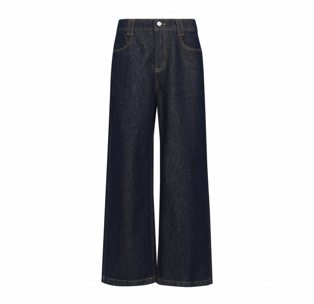 Blue Denim Straight Legged Pants