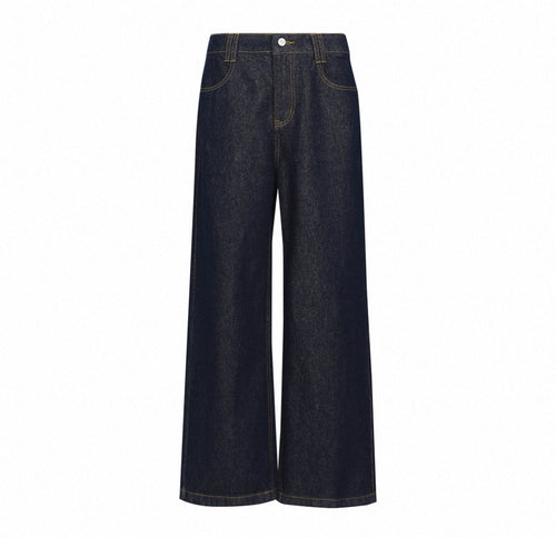Blue Denim Straight Legged Pants