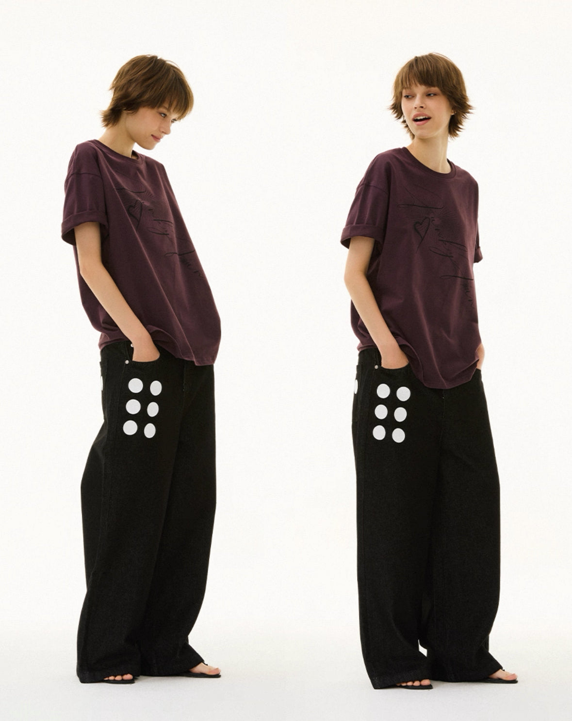 Polka Dots Loose Jeans