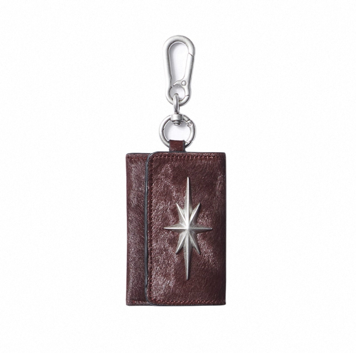 Cowhide Button Coin Wallet