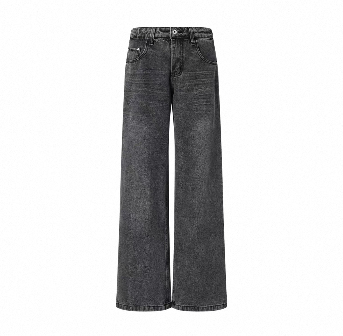 Three Dimensional Pinched Washed Pants