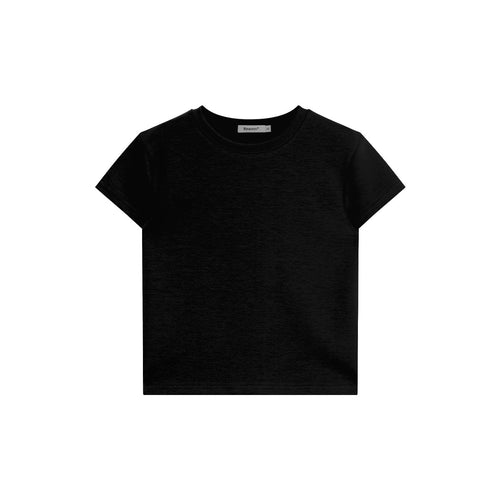 Black/Gray Space Cotton Short Sleeve Tee