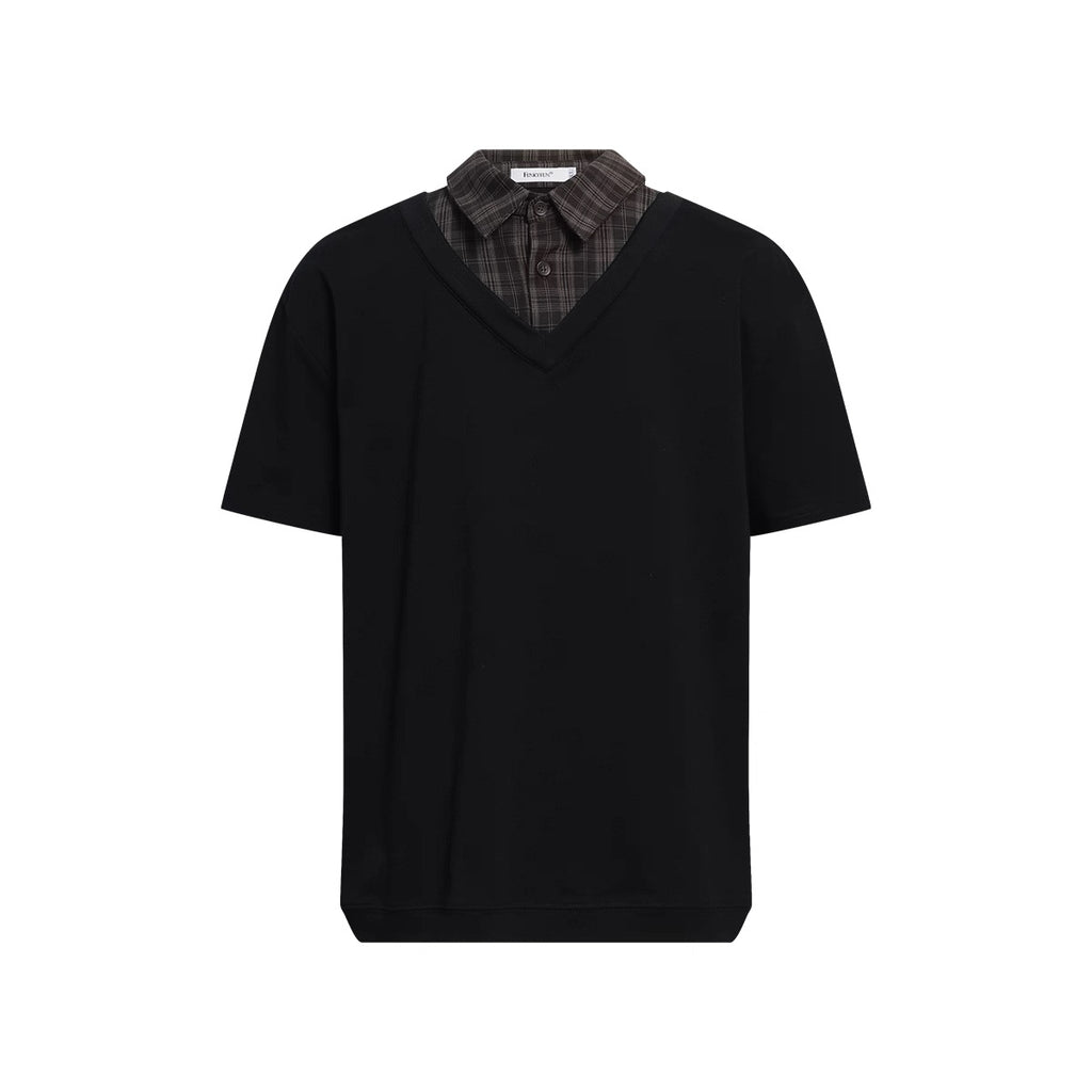 Stitched Two Piece Sleeved Shirt