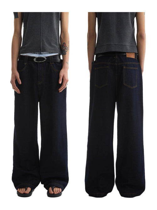 Blue Denim Straight Legged Pants