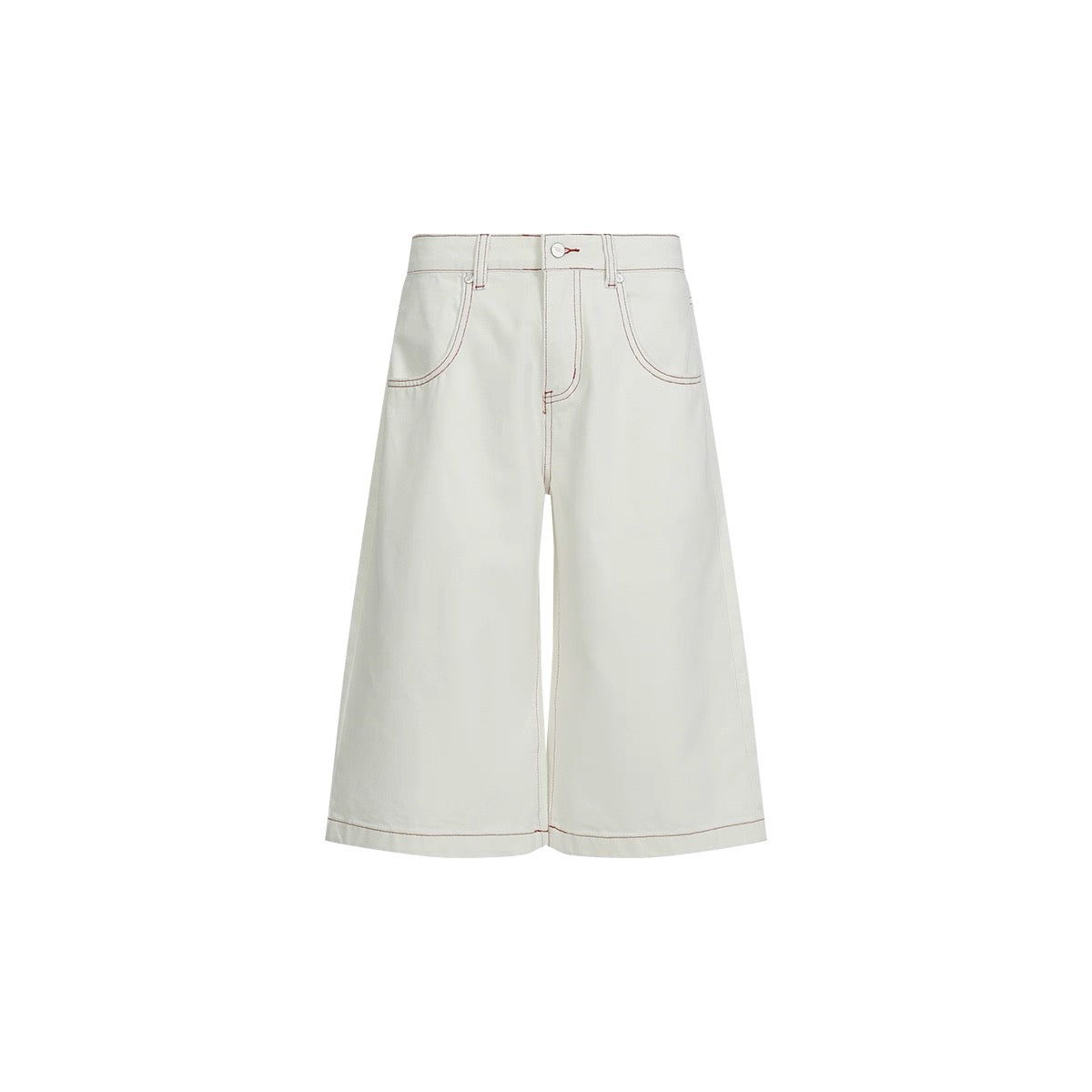 Stitched Embroidery Wide Jorts