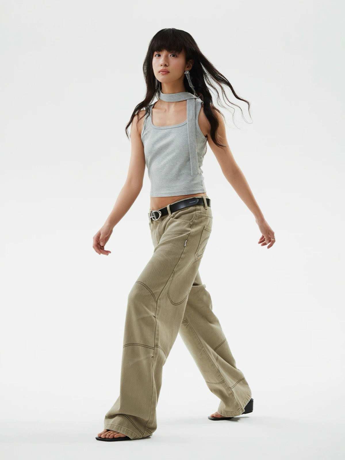 Broad Open Band Vest
