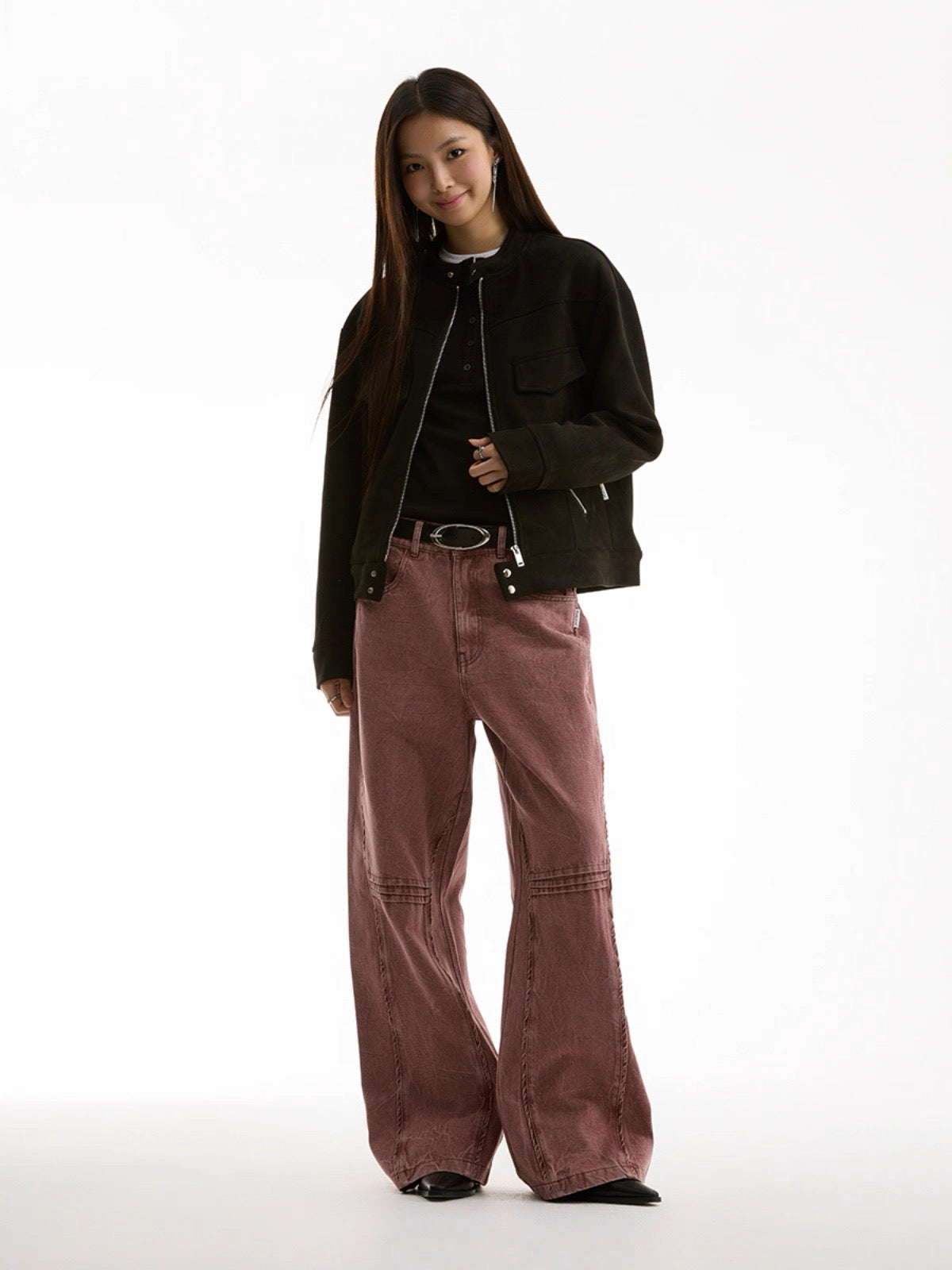 Leaflet Bone Straight Jeans
